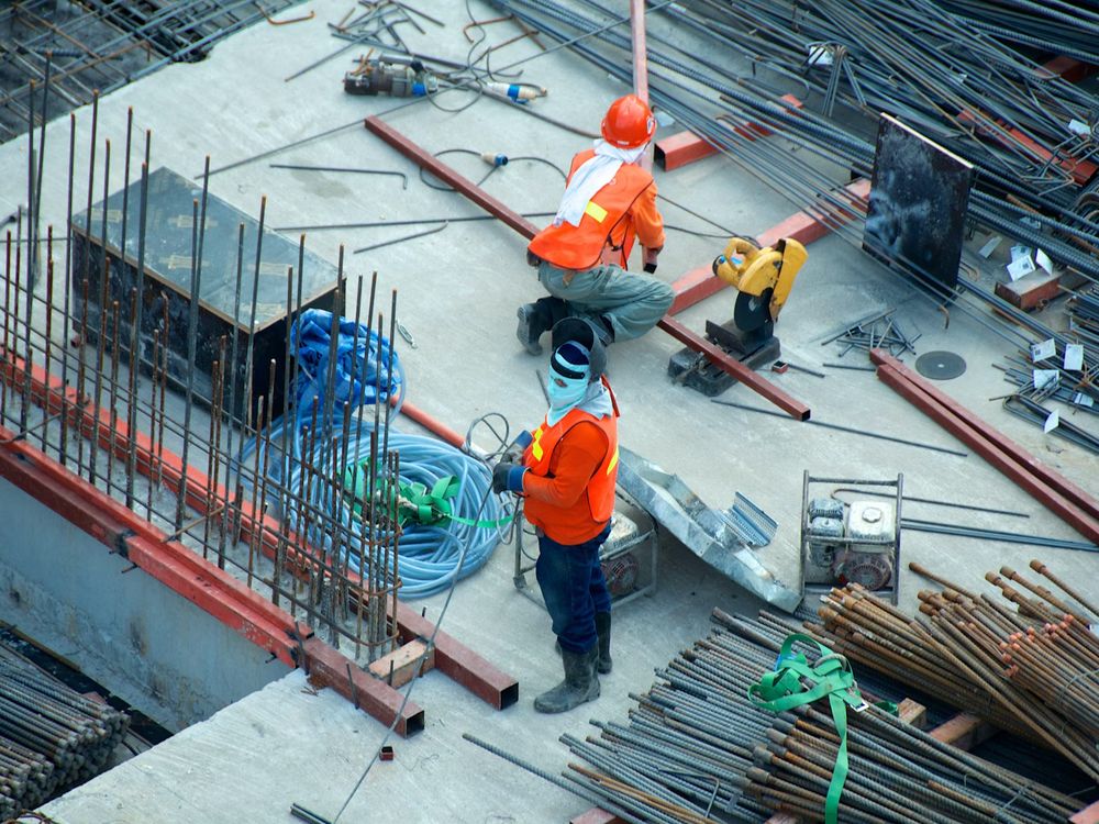 Chantier de construction avant remise en état